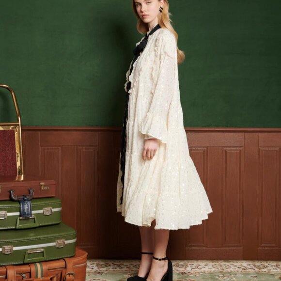 Sister Jane - Chandelier Chiffon Midi Dress NWT - L+ - Picture 4 of 7